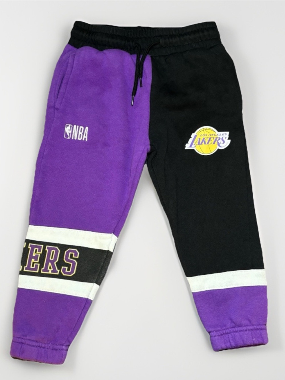 NBA Los Angeles Lakers Toddler Sweatpants Size 3T Colorblock Logo